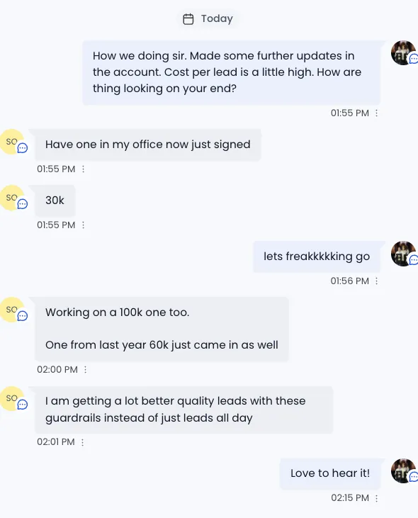 $30K project win screenshot